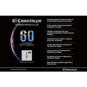 ElComercio.pe - PreLoad Page For Planet's Hour