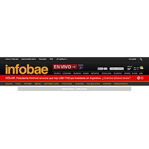 Infobae.com - Header detail