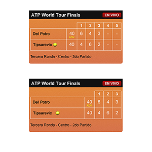 Infobae.com - Tennis Match module Detail