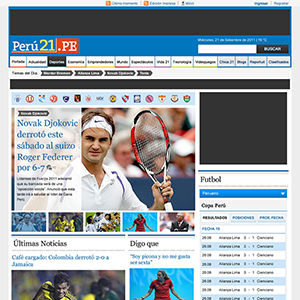 Peru21.pe - Sports Category page